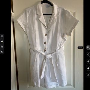 PRINCESS POLLY white romper/jumper - size 8